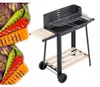 Tuinbarbecue, grote houtskoolbarbecue, verstelbaar rooster, Productafbeelding-voorbeeld 5