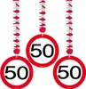 3 Verkehrsschild 50 Spiralhänger 75cm Produktbild-Vorschau 1