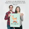 Mr. & Mrs. Panda Bild Lama Regenbogen DIN A2 - Aztekenblau Produktbild-Vorschau 4