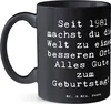 Mr. & Mrs. Panda Pott Spruch 1981 Geburtstag - Schwarz - Produktbild-Vorschau 2