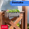 KADAX Balkontopf mit Untersatz "Frette", Balkonkasten mit Produktbild-Vorschau 2