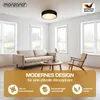 Monzana Lampadario da Soffitto 40W Rotondo 38cm Stoffa 2 Anteprima dell’immagine prodotto 2