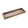 1.08 Holz Tablett mit Rand - ca. 40 x 13 cm - Deko in braun Produktbild-Vorschau 2