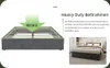 Sweiko Modern minimalist bed frame, 140x200CM, gray, Dutch Produktbild-Vorschau 5