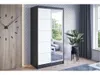 Easy4You N3 100 cm Schwarz/Weiß Schiebetüren Kleiderschrank Produktbild-Vorschau 2