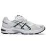 A single white and black Asics running shoe shown from the side. Produktbild-Vorschau
