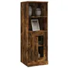 A tall, narrow wooden cabinet with a door and shelves, displayed against a white background. Voir les images du produit