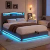 Rama łóżka Moonbite RGB LED 160 x 200 cm, aksamitna, z Podgląd zdjęcia produktu 9