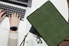 MuchoWow® Laptop Hülle 14 ZollLeder - Grün - Tierhaut Produktbild-Vorschau 2