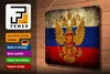 Blechschild Flagge Russland, 40 x 30 cm, Blechschilder Produktbild-Vorschau 3