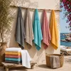 Komfortec Saunatuch 2er Set 100x200 cm XXL, 100% Baumwolle, Produktbild-Vorschau 9
