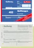 8x Herlitz Quittungsblock 402 / A6 quer / 2x40 Blatt / Produktbild-Vorschau 1