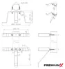 PremiumX Mauerhalter 10cm Stahl SAT Wandabstandshalter für Produktbild-Vorschau 4