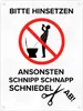 Bitte hinsetzen, ansonsten… Toilette Metallschild in 15x20 Produktbild-Vorschau 1