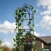 Gerdo | Zahradní sloupová pergola 200 cm, černá – kovová Náhled obrázku produktu 2