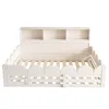 Lit bas pour enfant 140 x 190 cm, lit en bois avec sommier Voir les images du produit 14