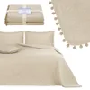 Tagesdecke / Bettüberwurf mit Pompons und Steppung Produktbild-Vorschau 1