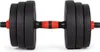 A pair of adjustable dumbbells on a white background. Anteprima dell’immagine prodotto