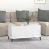 vidaXL Couchtisch Weiß 90x44,5x45 cm Holzwerkstoff Produktbild-Vorschau 3