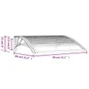 vidaXL Auvent de porte Noir 80x75 cm Polycarbonate Voir les images du produit 8