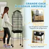 PawHut Cage à oiseaux sur pied, volière sur roulettes avec Voir les images du produit 8