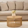 Runder Couchtisch mit Lamellen SLAT, 60 cm Produktbild-Vorschau 8