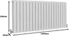 Grzejnik płytowy biały błyszczący 600 mm x 1400 mm Podgląd zdjęcia produktu 8