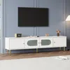 MODFU TV-Schrank Lowboard mit Goldenen Beinen und Griffen Produktbild-Vorschau 3