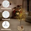 COSTWAY 120cm LED Lichterbaum, Birkenbaum mit warmweißen Produktbild-Vorschau 5
