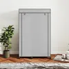 Fahrbarer Stoffkleiderschrank mit Kleiderstange und 6 Produktbild-Vorschau 11