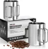 com-four® 2x Edelstahl-Kaffeebecher - 300 ml je Tasse - Produktbild-Vorschau 1