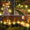 Solarleuchten für Außen Garten 2 Stück 120 LED Solar Produktbild-Vorschau 2