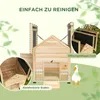 PawHut Drevený kurník pre kačice s výklopnou strechou a Náhľad obrázku produktu 4