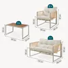Loungeset 'Karg' 4-tlg. mit Couchtisch Gartenbank und 2 Produktbild-Vorschau 4