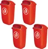 4 Abfallbehälter/Papierkorb für den Außenbereich, 50 Liter, Produktbild-Vorschau 1