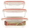 Glas-Klickboxen 3er-Set BPA-frei Frischhaltedose Mikrowelle Produktbild-Vorschau 1