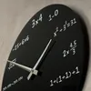 Wanduhr Glas 35cm rund Mathe Mathematik schwarz Design Produktbild-Vorschau 2