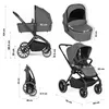 BabyGo 2in1 Kombikinderwagen Harmony, grau Produktbild-Vorschau 11
