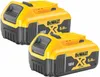 Two DeWalt 18V 5.0Ah XR Li-Ion batteries are shown side-by-side against a white background. Produktbild-Vorschau