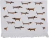 Clayre & Eef Gästehandtuch 40x66 cm Weiß Braun Baumwolle Produktbild-Vorschau 1
