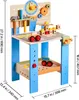 SucceBuy Établi en bois pour enfants avec 62 outils, dès 3 Voir les images du produit 8
