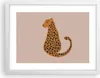 Gerahmtes Poster - Weißer Rahmen - Panther Grafik Leopard - Produktbild-Vorschau 1
