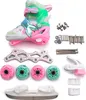A set of inline skates and accessories laid out on a white background. Náhľad obrázku produktu