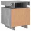 vidaXL Nachttisch mit LED-Leuchten Grau Sonoma 40x39x48,5 Produktbild-Vorschau 7