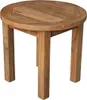 Couchtisch rund Teakholz Ø50 cm, nachhaltiger Gartentisch Produktbild-Vorschau 2