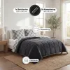 Luxus Wellsoft Wende-Bettdecke Set 220 x 240 cm – Schwarz, Produktbild-Vorschau 2