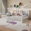 UnboxG Kinderbett Bodenbett 140x200 mit Rausfallschutz & Produktbild-Vorschau 9
