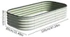 Livingandhome Hochbeet 120 x 80 x 30 cm, Blumenbeet mit 90 Produktbild-Vorschau 6