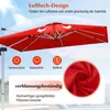 COSTWAY Sonnenschirm Ø300cm, Terrassenschirm mit Kreuzfuß, Produktbild-Vorschau 5