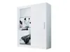 Easy4You D1 120 cm Weiß Schiebetüren Kleiderschrank Produktbild-Vorschau 2